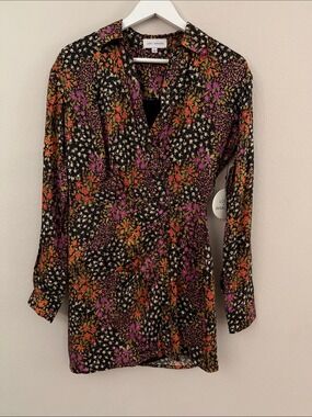 Lost + Wander Long Sleeve Floral Mini Dress